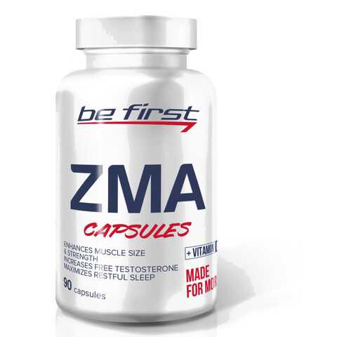 Be First ZMA + vitamin D3 (90 капсул) - магний цинк витамины для мужского здоровья в Спортландия