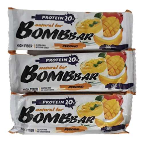 Батончик Bombbar Protein 3 60 г, 3 шт., рисовый в Спортландия