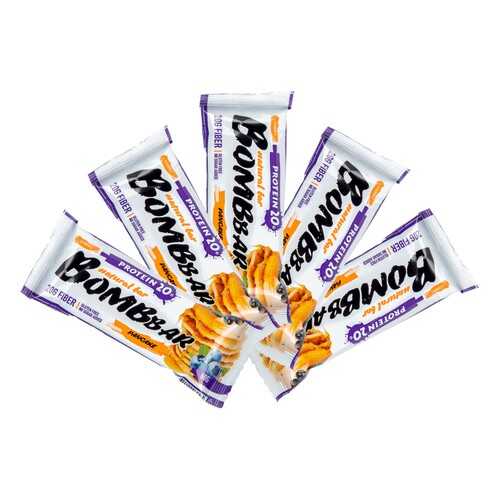 Bombbar Протеиновый батончик 5шт х 60г (смородиново-черничный панкейк) в Спортландия