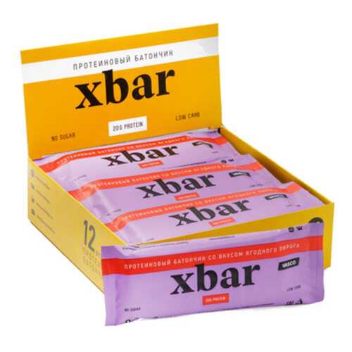 Протеиновый батончик Vasco Xbar Ягодный пирог в Спортландия