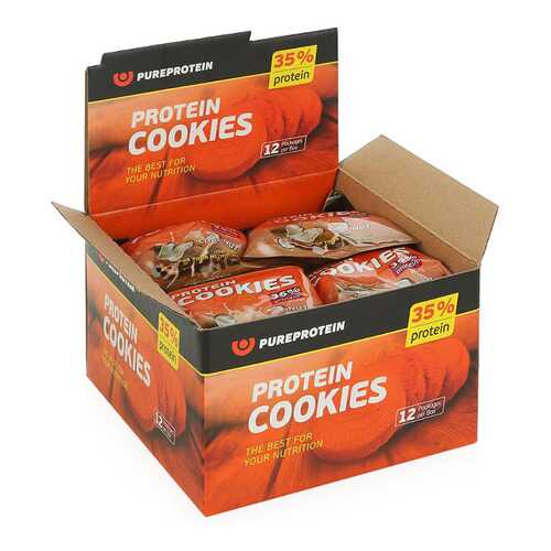 PureProtein Высокобелковое печенье Protein Cookies 80 г, 12 шт, вкус: кокос в Спортландия