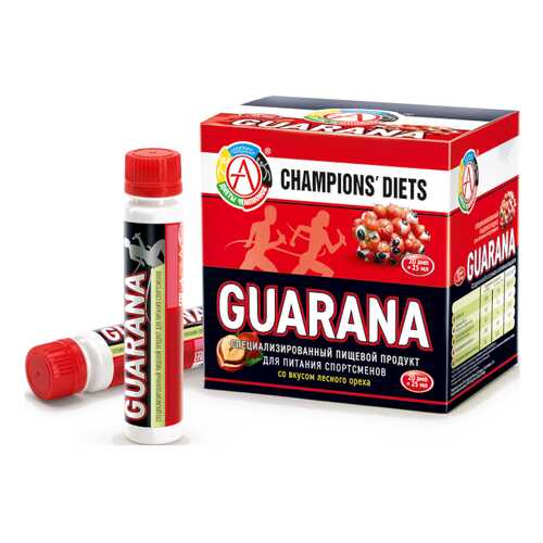 Энергетический напиток АКАДЕМИЯ-Т Champions Guarana 20 амп. по 25 мл лесной орех в Спортландия