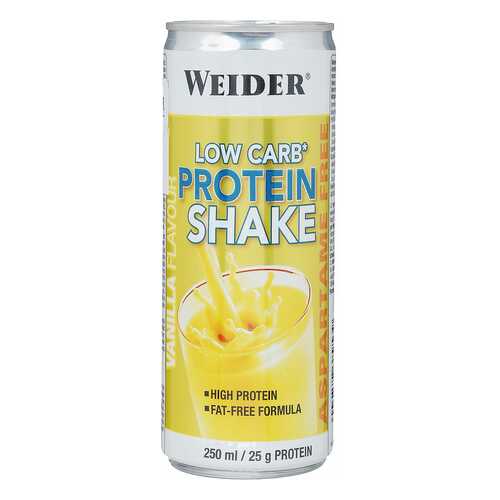 Энергетический напиток Weider Low Carb Protein Shake 250 мл ваниль в Спортландия