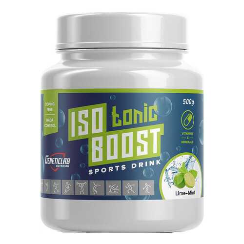 Изотонический напиток GeneticLab Nutrition Isotonic Boost 500 г лайм, мята в Спортландия