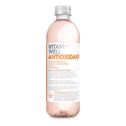 Vitamin Well Напиток Vitamin Well Antioxidant, 500 мл, вкус: персик в Спортландия