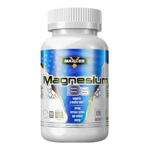 Магний и витамин B6 Maxler Magnesium B6 120 таблеток в Спортландия