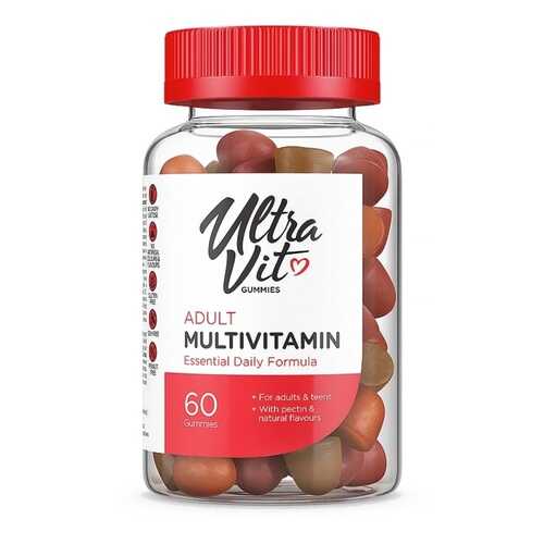 UltraVit Gummies Adult Multivitamin, 60 таб, вкус: апельсин-ваниль в Спортландия
