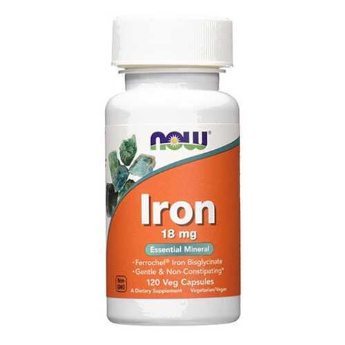 Железо NOW Sports Iron 120 капсул в Спортландия