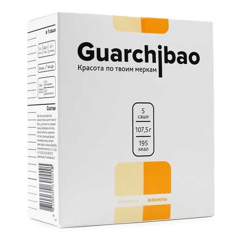 Фитококтейли для похудения Guarchibao Sachets со вкусом Сливки-Ваниль в Спортландия