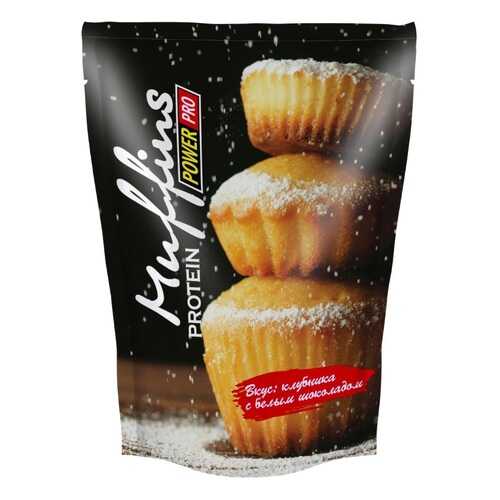 Power Pro Muffin Protein (смесь для выпечки), 500 г, вкус: клубника с белым шоколадом в Спортландия