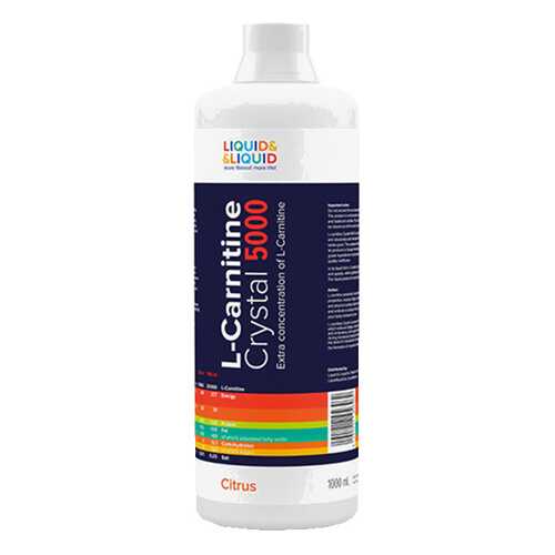 Liquid&Liquid L-Carnitine Crystal 5000, 1000 мл, Citrus в Спортландия