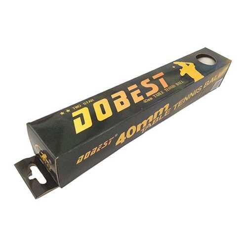 Мяч для настольного тенниса DoBest BA-02 2** 6 шт., белый в Спортландия