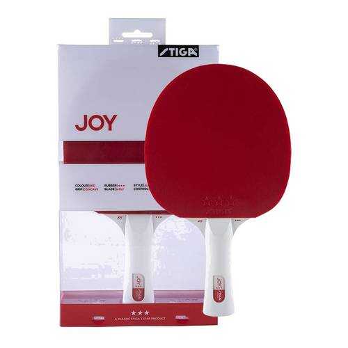 Ракетка для настольного тенниса Stiga JOY***, -, красный, тренировочный в Спортландия
