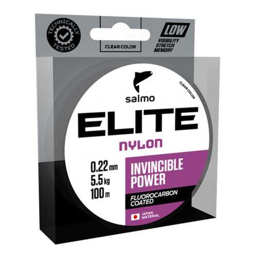 Леска монофильная Elite Fluoro Coated, 0,35 мм, 100 м, 10,1 кг в Спортландия