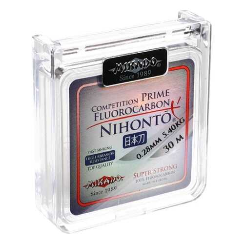 Леска монофильная Mikado Nihonto Fluorocarbon Prime 0,28 мм, 30 м, 5,4 кг в Спортландия