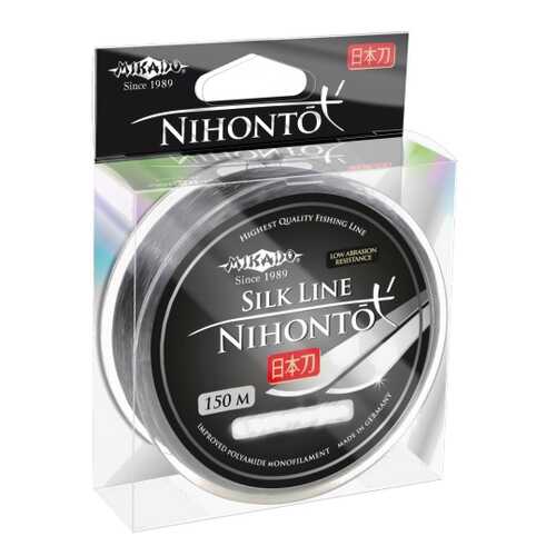 Леска монофильная Mikado Nihonto Silk Line 0,22 мм, 150 м, 6,3 кг в Спортландия