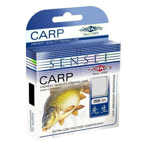 Леска монофильная Mikado Sensei Carp 0,32 мм, 200 м, 11,7 кг в Спортландия