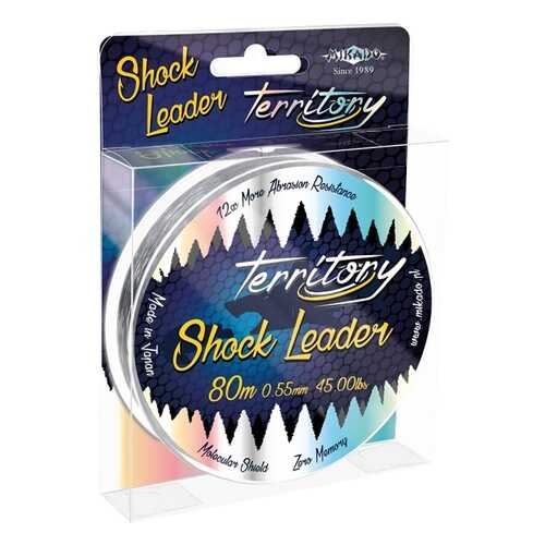 Леска монофильная Mikado Territory Shock Leader 0,55 мм, 80 м, 20 кг в Спортландия