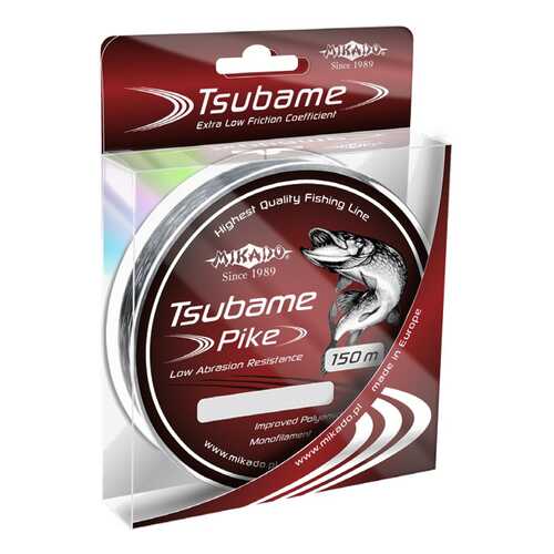 Леска монофильная Mikado Tsubame Pike 0,16 мм, 150 м, 4,4 кг в Спортландия