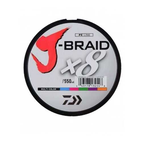 Леска плетеная Daiwa J-Braid X8 300м 0,20мм мультиколор в Спортландия