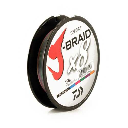 Леска плетеная J-Braid X8 мультиколор 150m в Спортландия