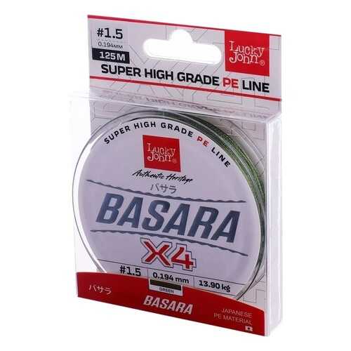 Леска плетеная Lucky John Basara Green 0,21 мм, 125 м, 17,2 кг в Спортландия