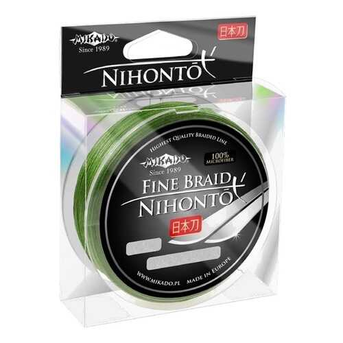 Леска плетеная Mikado Nihonto Fine 0,1 мм, 150 м, 7,7 кг green в Спортландия