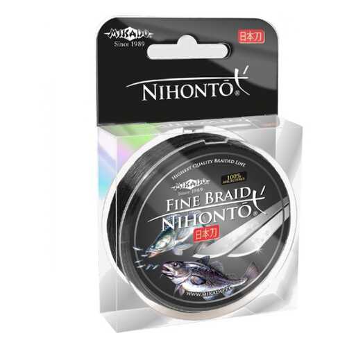 Леска плетеная Mikado Nihonto Fine 0,35 мм, 150 м, 33,4 кг black в Спортландия
