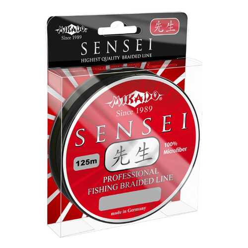 Леска плетеная Mikado Sensei 0,3 мм, 125 м, 29,1 кг black в Спортландия