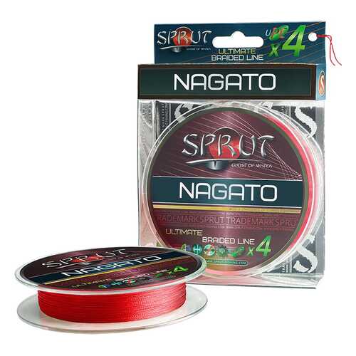 Леска плетеная Sprut Nagato Hard Ultimate x4 Hot Red 95 м, 0,23 мм, 17,8 кг в Спортландия