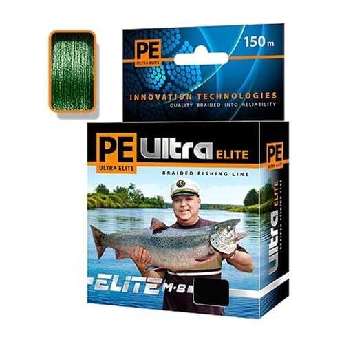 Плетеный шнур PE ULTRA ELITE M-8 Dark Green 150 м в Спортландия