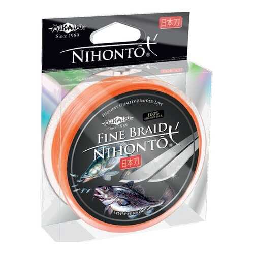Шнур плетёный Mikado Nihonto Fine Braid Orange, 0,12 в Спортландия
