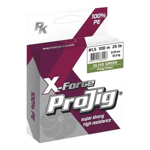 Шнур ProJig X-Force 100 м хаки в Спортландия