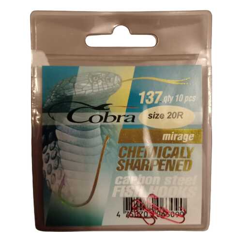 Рыболовные крючки Cobra Mirage №20R, 10 шт. в Спортландия