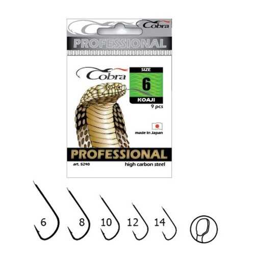 Рыболовные крючки Cobra Pro Koaji №12, 10 шт. в Спортландия