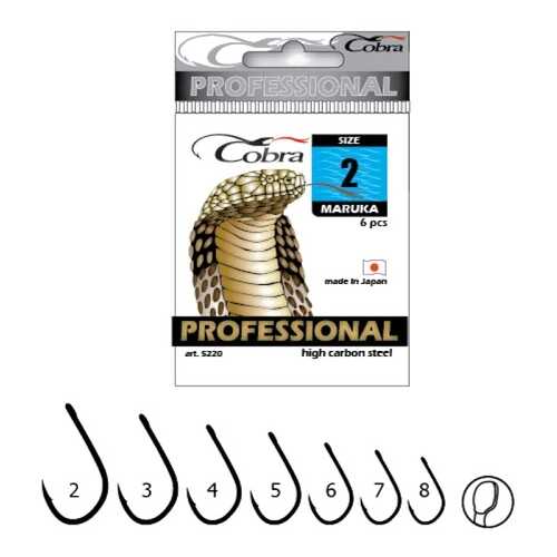 Рыболовные крючки Cobra Pro Maruka №6, 8 шт. в Спортландия
