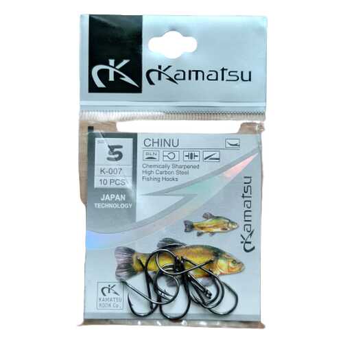 Рыболовные крючки Kamatsu Chinu №5, 10 шт. в Спортландия
