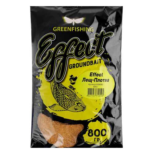 Прикормка летняя Green Fishing Effect Лещ-Плотва 800 г в Спортландия