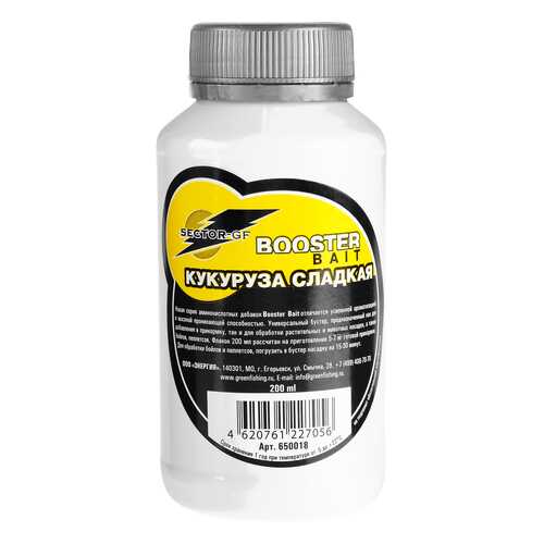 Добавка Green Fishing аминокислоты Booster Bait Кукуруза Сладкая 200 мл в Спортландия