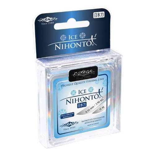 Леска монофильная Mikado Nihonto Ice 0,16 мм, 30 м, 3,9 кг в Спортландия