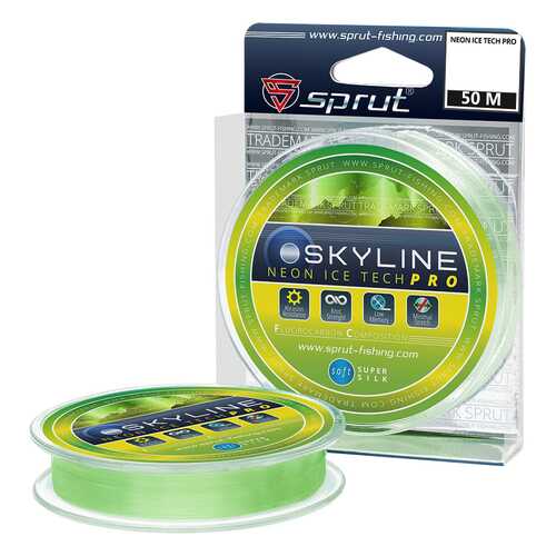 Леска монофильная Sprut Skyline IceTech Pro Neon 50 м, 0,255 мм, 7,25 кг в Спортландия
