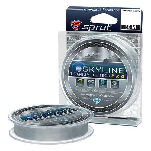 Леска монофильная Sprut Skyline IceTech Pro Titanium 50 м, 0,185 мм, 5,85 кг в Спортландия