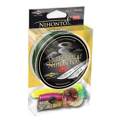 Шнур плетеный Mikado Nihonto Octa Braid 0,3 мм, 150 м, 29,9 кг green в Спортландия