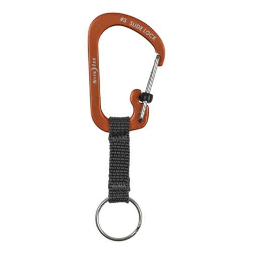 Карабин Nite Ize SlideLock Key Ring #3 CSLAW3-19-R6 Aluminum Orange в Спортландия