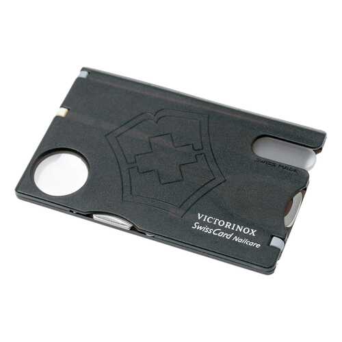 Мультитул швейцарская карточка Victorinox SwissCard Nailcare 13 функций Черный в Спортландия