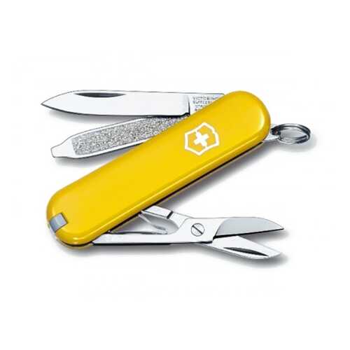 Мультитул Victorinox Classic 0.6223.8 58 мм желтый, 7 функций в Спортландия