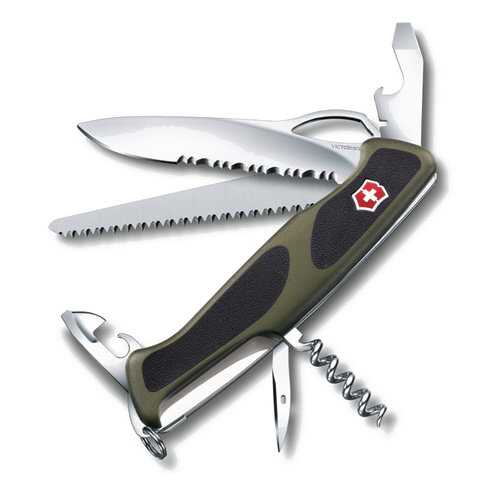 Мультитул Victorinox RangerGrip 179 0.9563.MWC4 130 мм зеленый, 12 функций в Спортландия