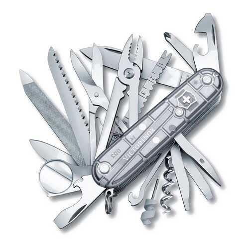 Мультитул Victorinox SwissChamp 1.6794.T7 91 мм серебристый, 20 функций в Спортландия