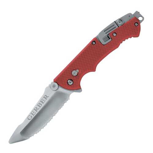 Туристический нож Gerber Hinderer Rescue красный/черный в Спортландия