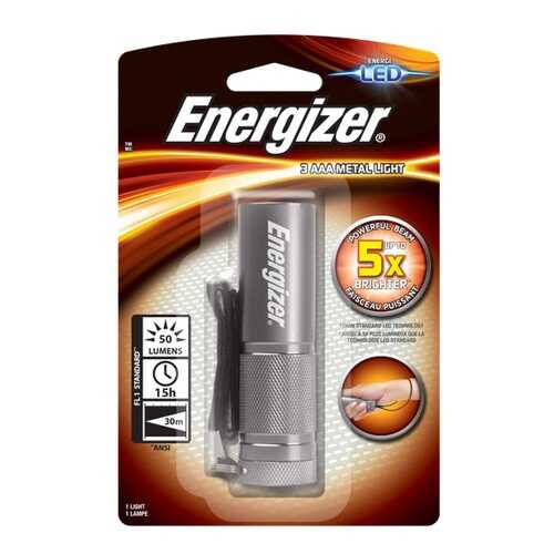 Фонарь Energizer Metal Light 3AAA серебристый (638842) в Спортландия
